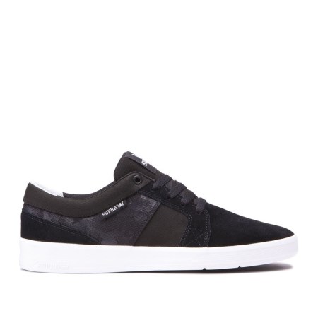 Supra Ineto Womens Low Tops Shoes Black UK 79MPE